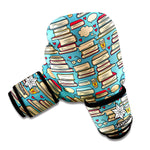 Pop Art Books Pattern Print Boxing Gloves