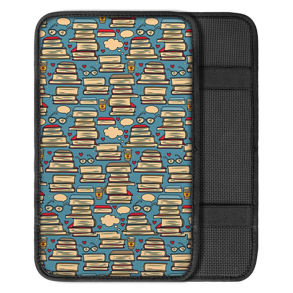 Pop Art Books Pattern Print Car Center Console Cover