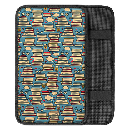 Pop Art Books Pattern Print Car Center Console Cover