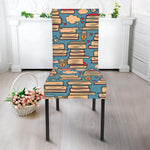 Pop Art Books Pattern Print Dining Chair Slipcover