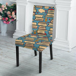 Pop Art Books Pattern Print Dining Chair Slipcover