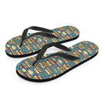 Pop Art Books Pattern Print Flip Flops