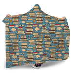 Pop Art Books Pattern Print Hooded Blanket
