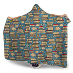 Pop Art Books Pattern Print Hooded Blanket