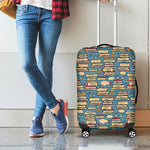 Pop Art Books Pattern Print Luggage Cover