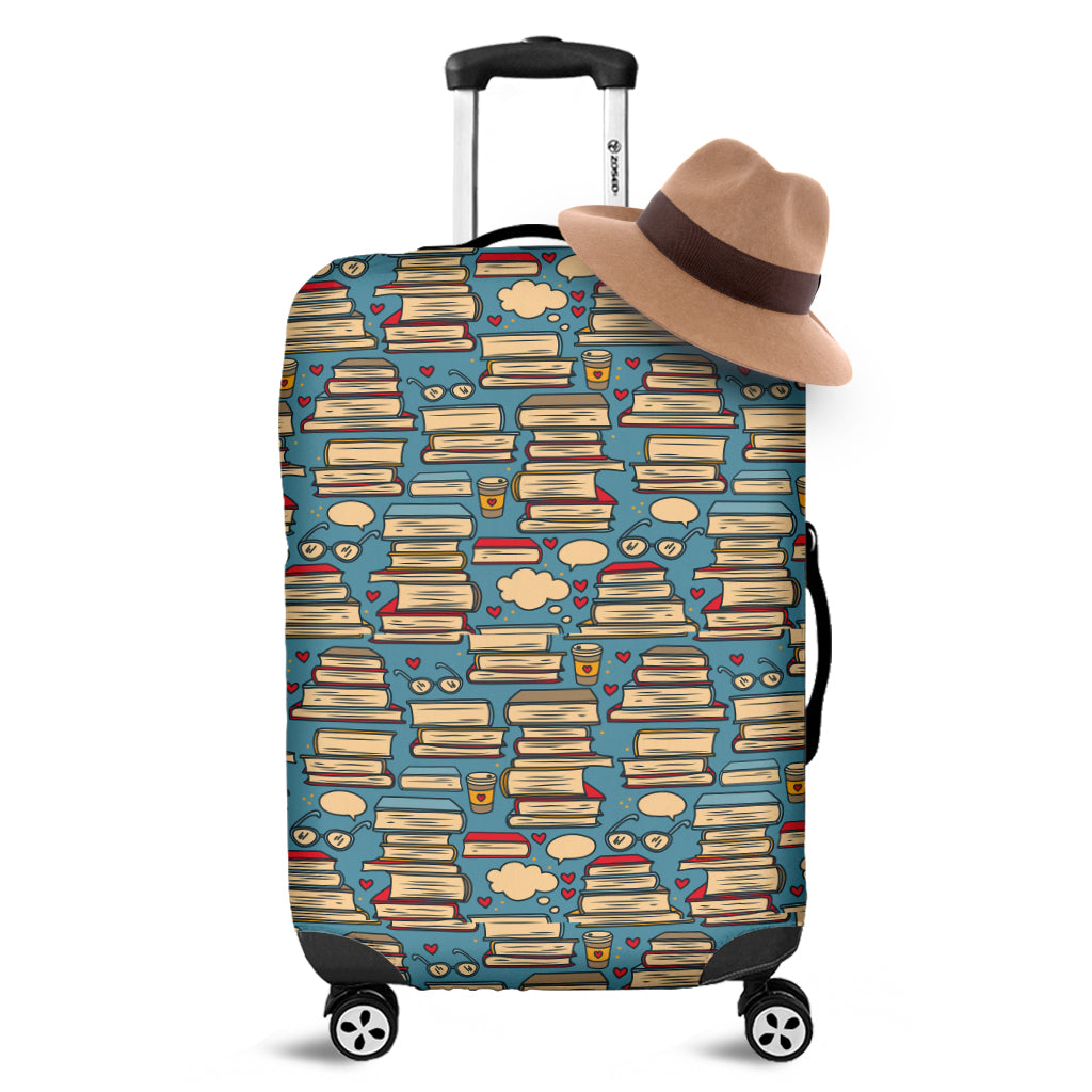 Pop Art Books Pattern Print Luggage Cover