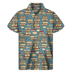 Pop Art Books Pattern Print Men's Short Sleeve Shirt
