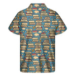 Pop Art Books Pattern Print Men's Short Sleeve Shirt