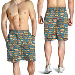 Pop Art Books Pattern Print Men's Shorts