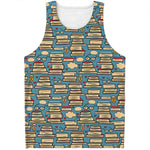Pop Art Books Pattern Print Men's Tank Top