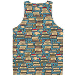 Pop Art Books Pattern Print Men's Tank Top
