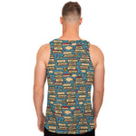 Pop Art Books Pattern Print Men's Tank Top