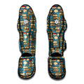 Pop Art Books Pattern Print Muay Thai Shin Guards