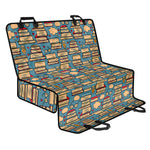 Pop Art Books Pattern Print Pet Car Back Seat Cover