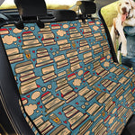 Pop Art Books Pattern Print Pet Car Back Seat Cover