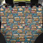 Pop Art Books Pattern Print Pet Car Back Seat Cover