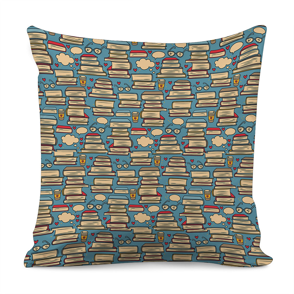 Pop Art Books Pattern Print Pillow Cover