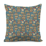 Pop Art Books Pattern Print Pillow Cover