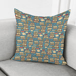 Pop Art Books Pattern Print Pillow Cover