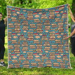 Pop Art Books Pattern Print Quilt