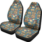 Pop Art Books Pattern Print Universal Fit Car Seat Covers