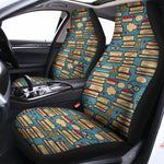 Pop Art Books Pattern Print Universal Fit Car Seat Covers