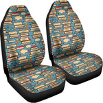 Pop Art Books Pattern Print Universal Fit Car Seat Covers