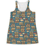Pop Art Books Pattern Print Women's Racerback Tank Top