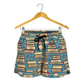 Pop Art Books Pattern Print Women's Shorts
