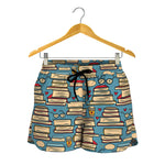 Pop Art Books Pattern Print Women's Shorts