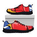 Pop Art Boxing Gloves Print Black Running Shoes