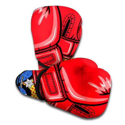 Pop Art Boxing Gloves Print Boxing Gloves