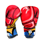 Pop Art Boxing Gloves Print Boxing Gloves