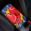 Pop Art Boxing Gloves Print Car Center Console Cover