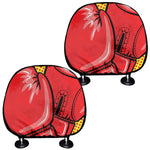 Pop Art Boxing Gloves Print Car Headrest Covers