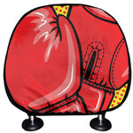 Pop Art Boxing Gloves Print Car Headrest Covers