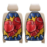 Pop Art Boxing Gloves Print Car Seat Organizers