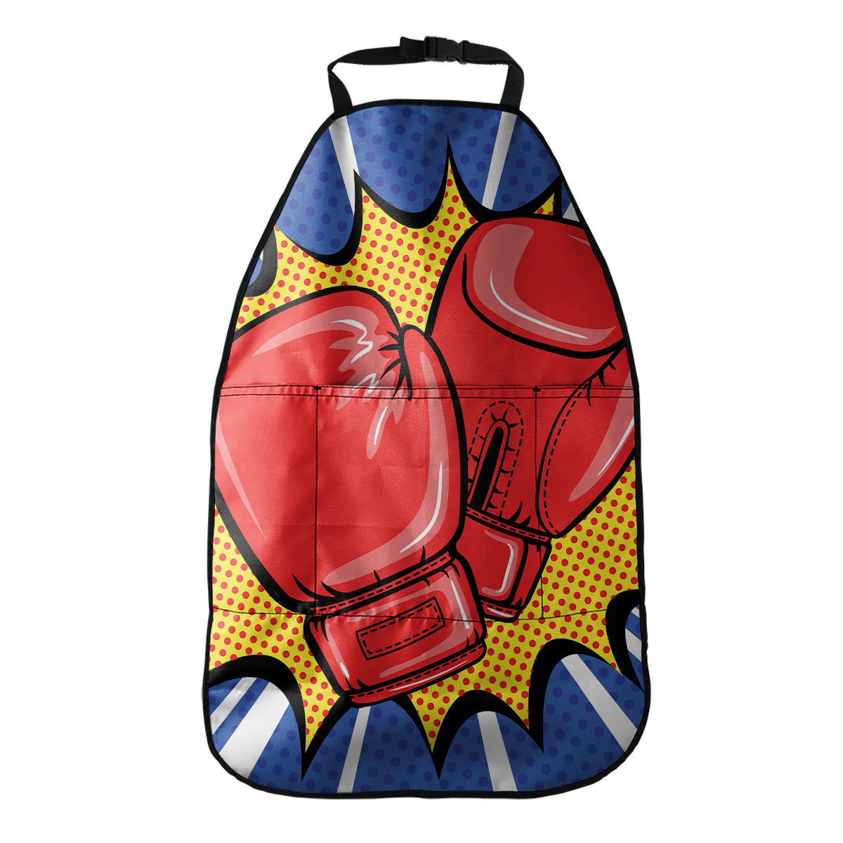 Pop Art Boxing Gloves Print Car Seat Organizers