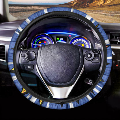 Pop Art Boxing Gloves Print Car Steering Wheel Cover