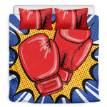 Pop Art Boxing Gloves Print Duvet Cover Bedding Set