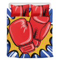 Pop Art Boxing Gloves Print Duvet Cover Bedding Set