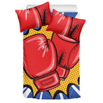 Pop Art Boxing Gloves Print Duvet Cover Bedding Set