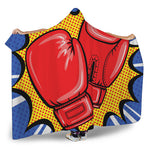 Pop Art Boxing Gloves Print Hooded Blanket