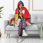 Pop Art Boxing Gloves Print Hooded Blanket