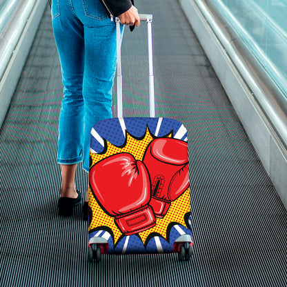 Pop Art Boxing Gloves Print Luggage Cover