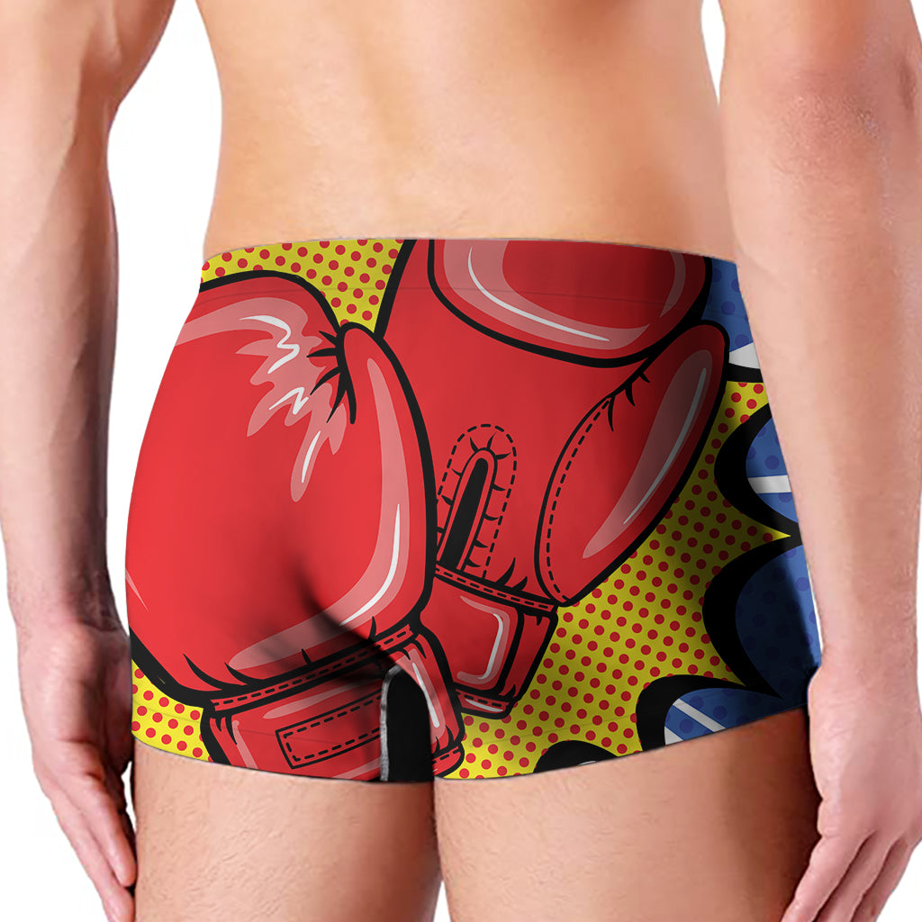 Pop Art Boxing Gloves Print Men's Boxer Briefs