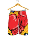 Pop Art Boxing Gloves Print Men's Shorts