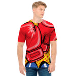 Pop Art Boxing Gloves Print Men's T-Shirt