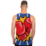 Pop Art Boxing Gloves Print Men's Tank Top