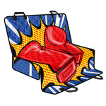 Pop Art Boxing Gloves Print Pet Car Back Seat Cover
